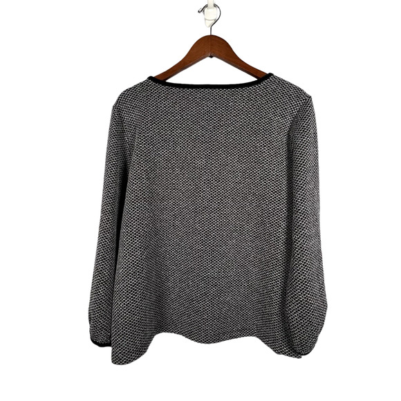 Karl Lagerfeld Paris Womens Black and White Embellished Top Size Medium - Picture 5 of 8